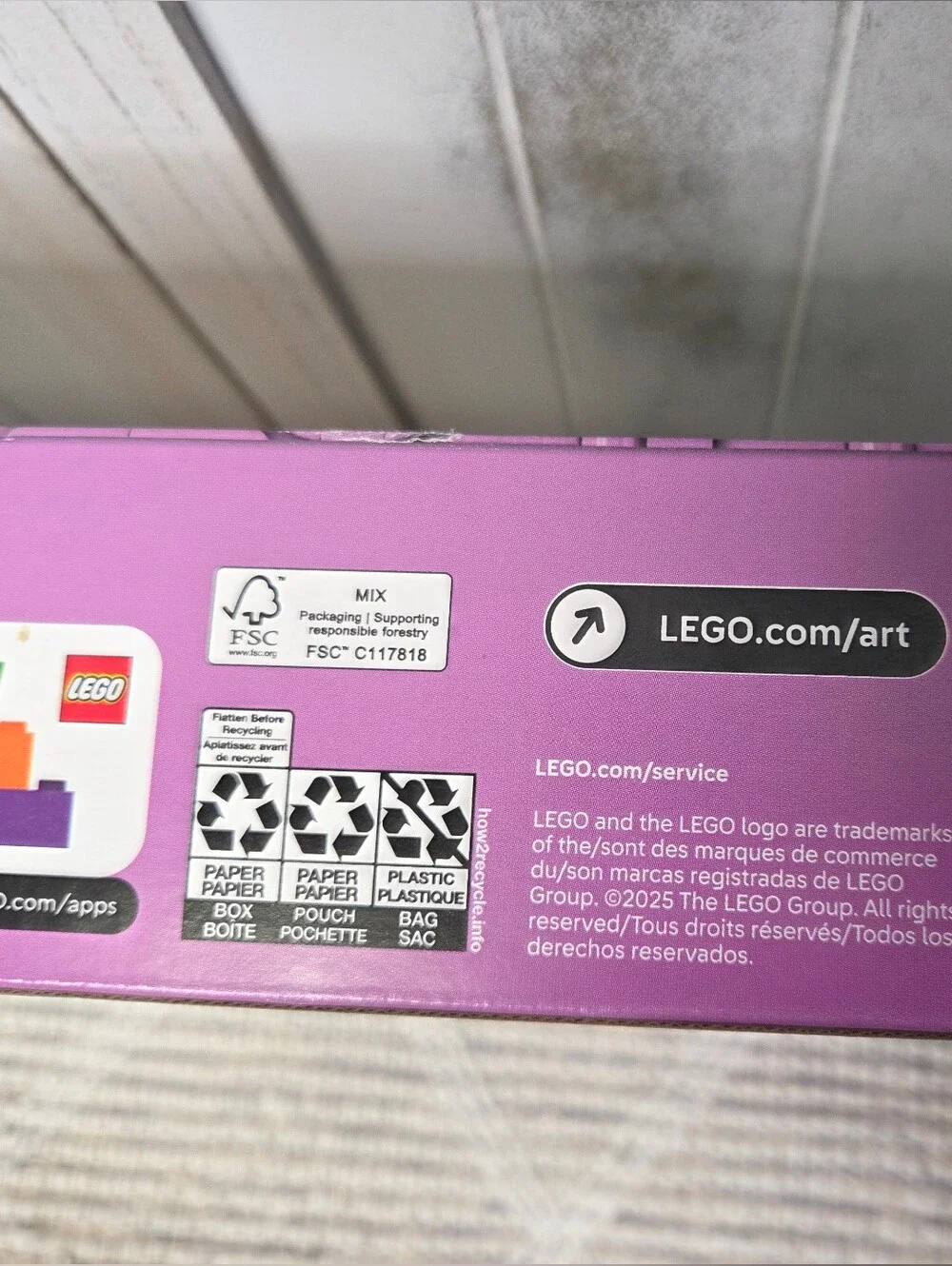 NIB LEGO Art Tiger Wall Decor Floral Tiger Head